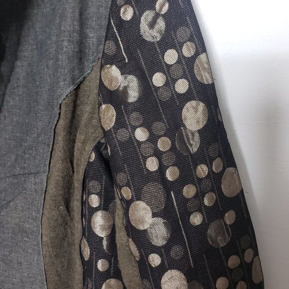 Vasteed Ruffle Edge Polka Dot Button lapel Jacket Blazer NWT size XL - Picture 2 of 12